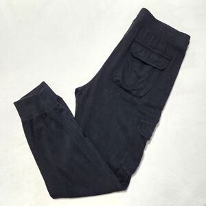 Streetwear Society Black Cargo Jogger Pants - Size Medium